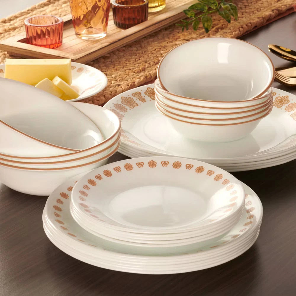 16pc Butterfly Gold Dinnerware Set
